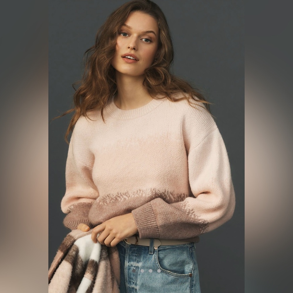 NWT Maeve Neon Gradient Pullover Sweater (Anthropologie)